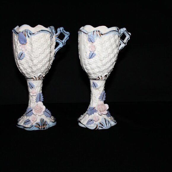 Vintage Giftcraft Chalice Vase | Made in Japan | Goblet Vase - Picture 2 of 7